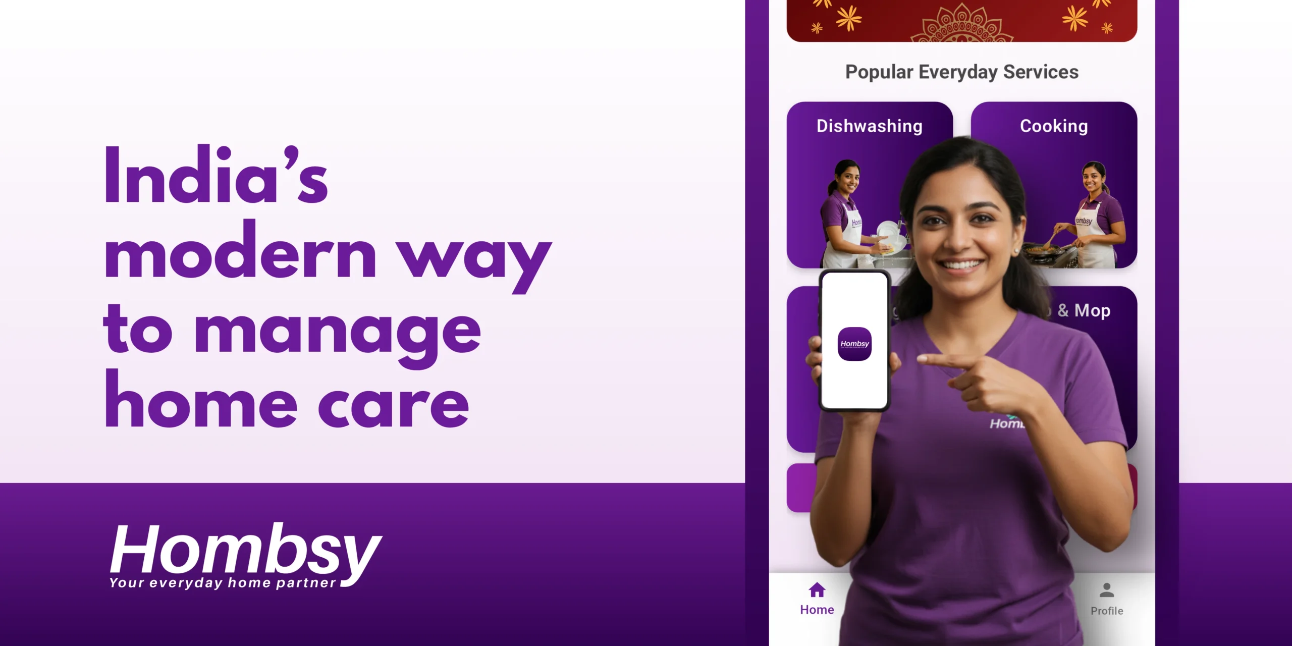 Hombsy Housekeeper App Promo